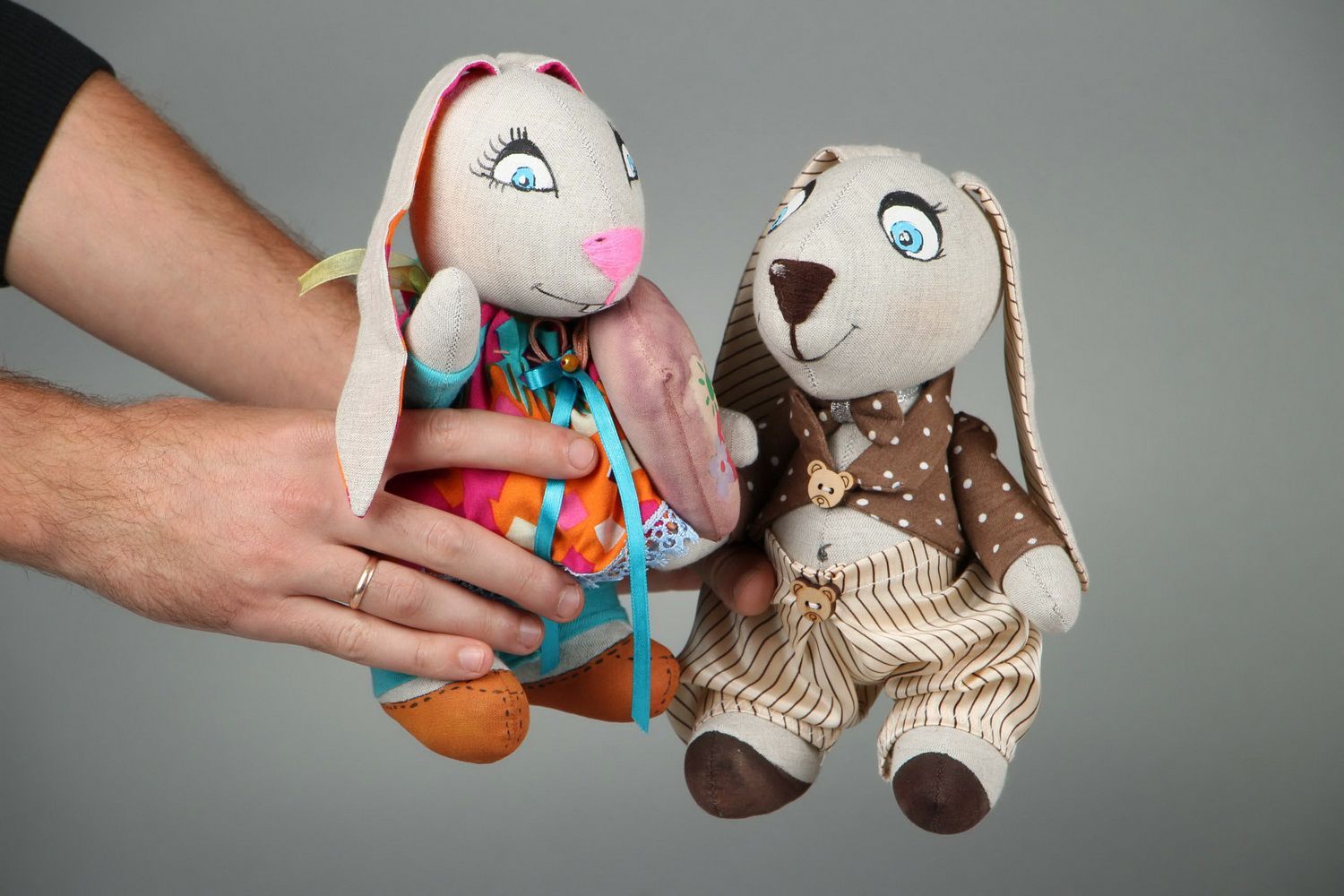 Мягкие игрушки Сладкие зайцы фото 4
