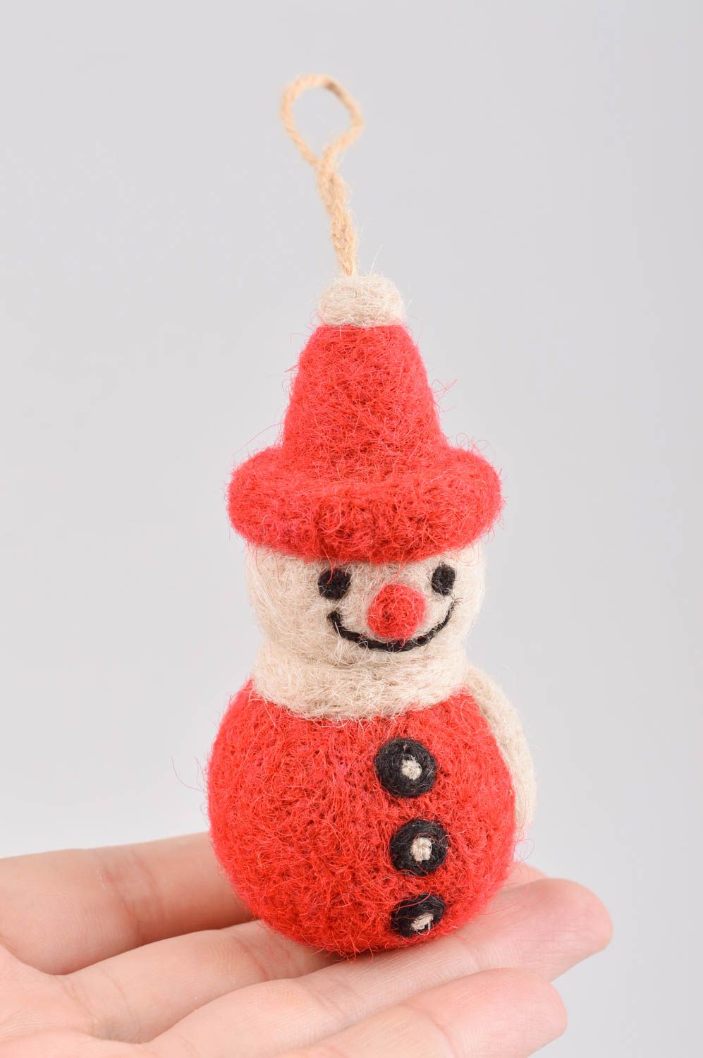 Muñeco de fieltro hecho a mano juguete original regalo especial Muñeco de nieve foto 4