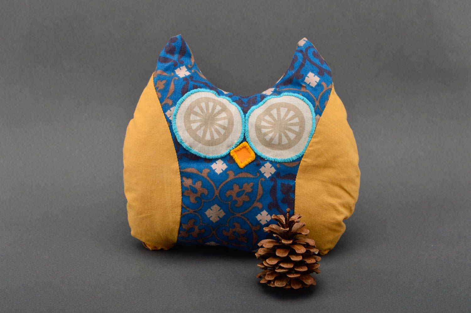 Handmade soft toy owl toy designer toys unique toys best gifts for kids photo 1