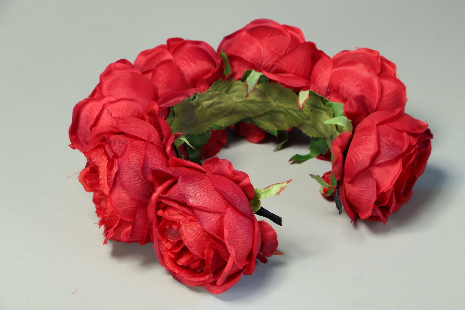 Headband made of flowers Roses photo 3