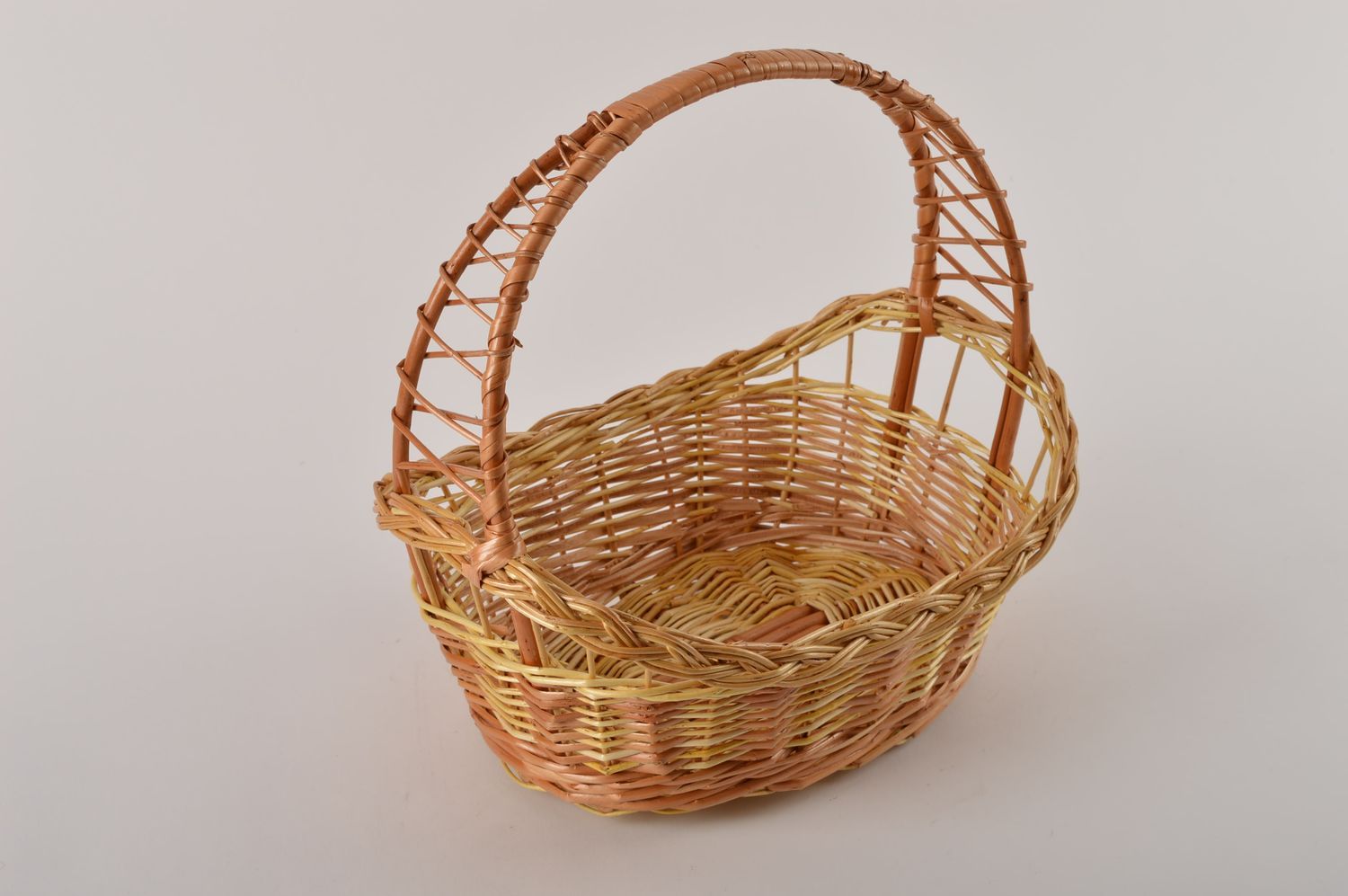 Handmade interior woven basket stylish basket for home cute present ideas photo 3