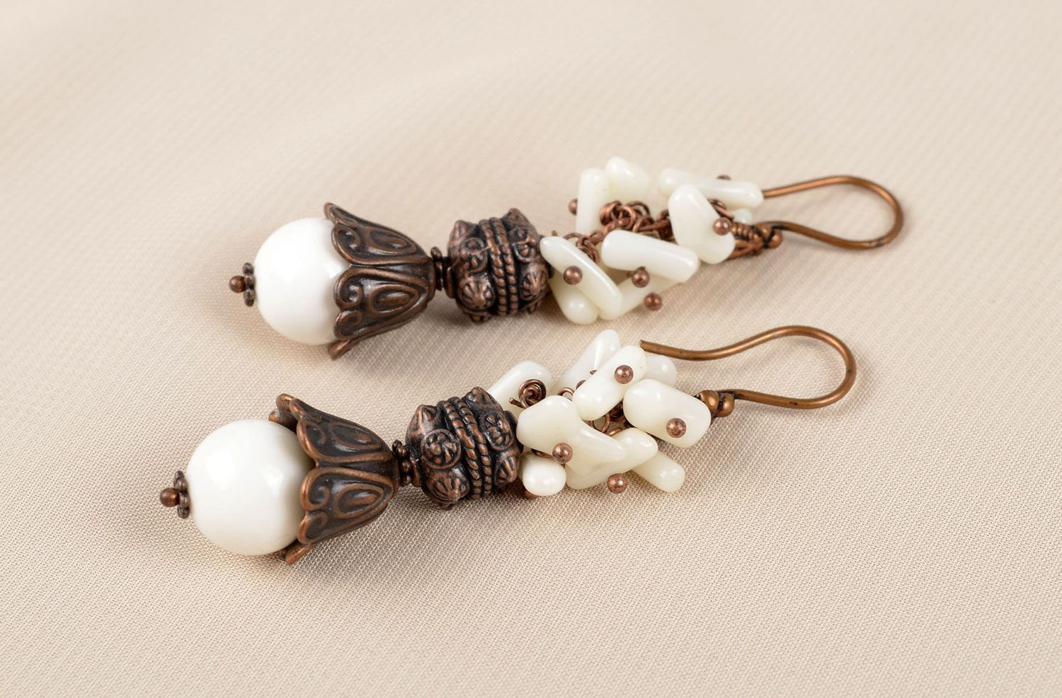 Handmade earrings designer earrings unusual gift for women long earrings photo 5