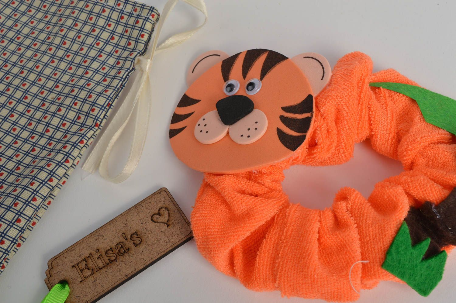 Handmade Tiger Spielzeug Kamera Accessoire originelles Geschenk für Freund foto 3