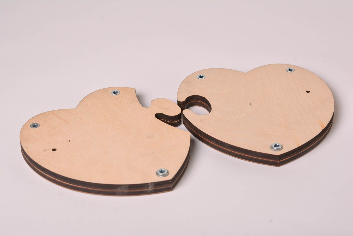 Фоторамка ручной работы фоторамка из дерева рамка для фото красивая Два сердца фото 5