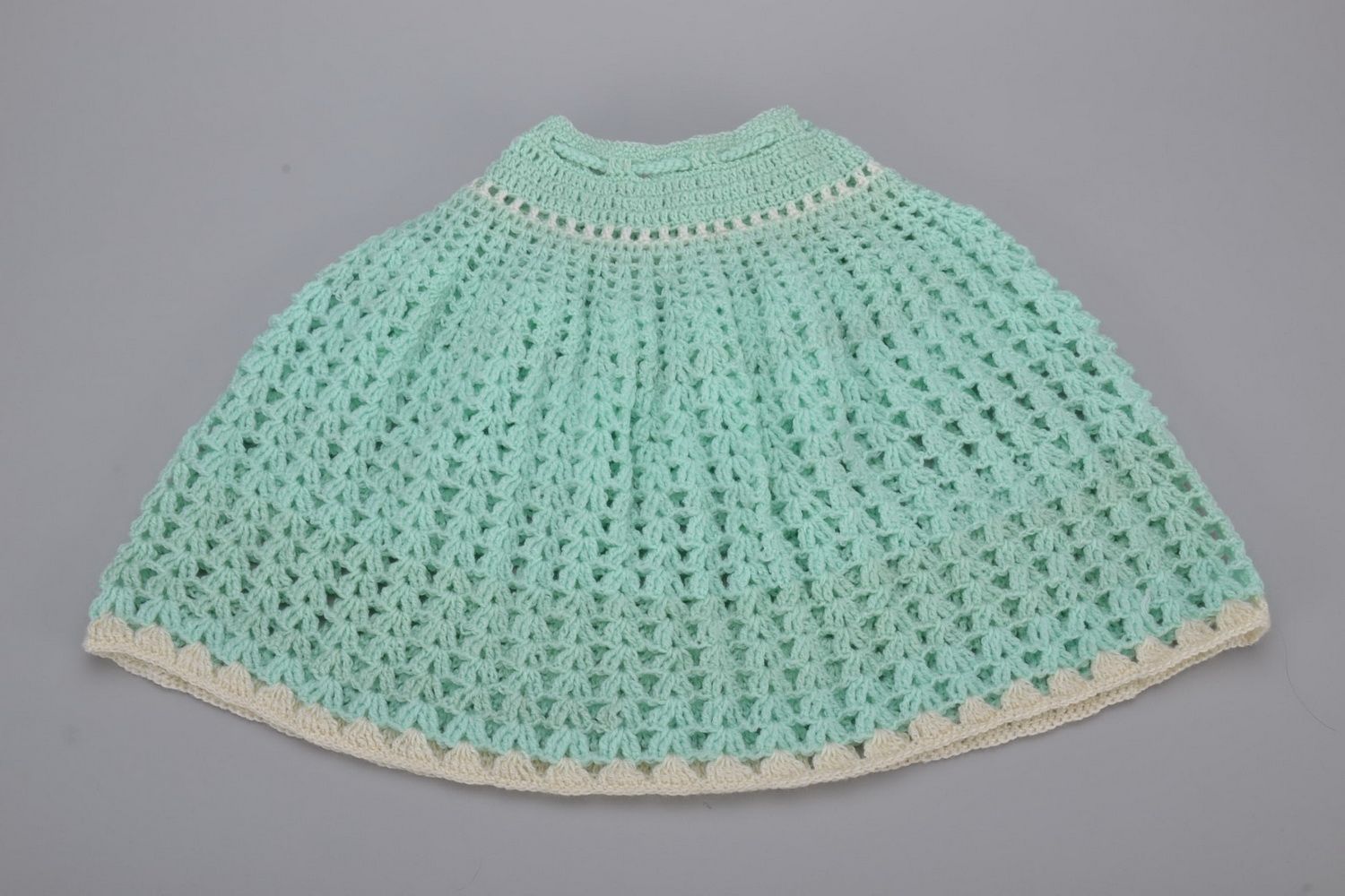 Children's crochet skirt Mint photo 3