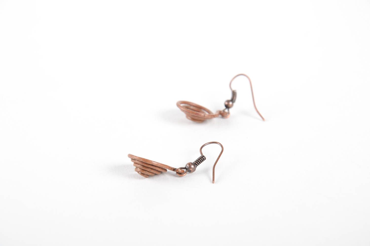 Handmade earrings copper earrings designer jewelry fashion accessories photo 5