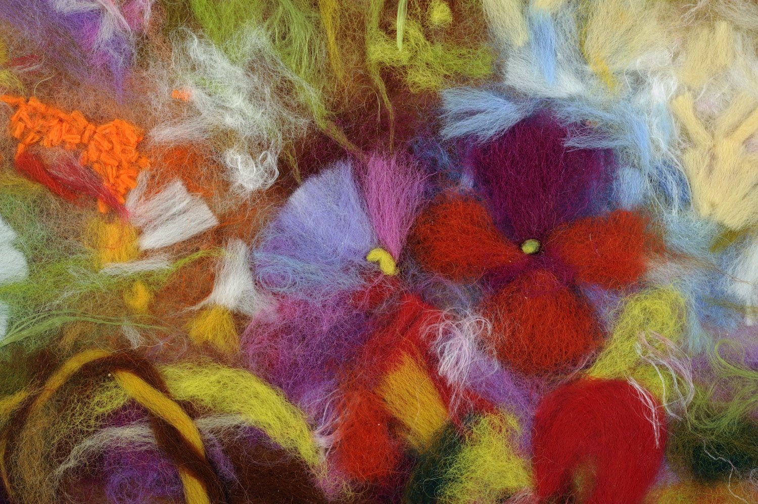 Painting made of felted wool photo 2