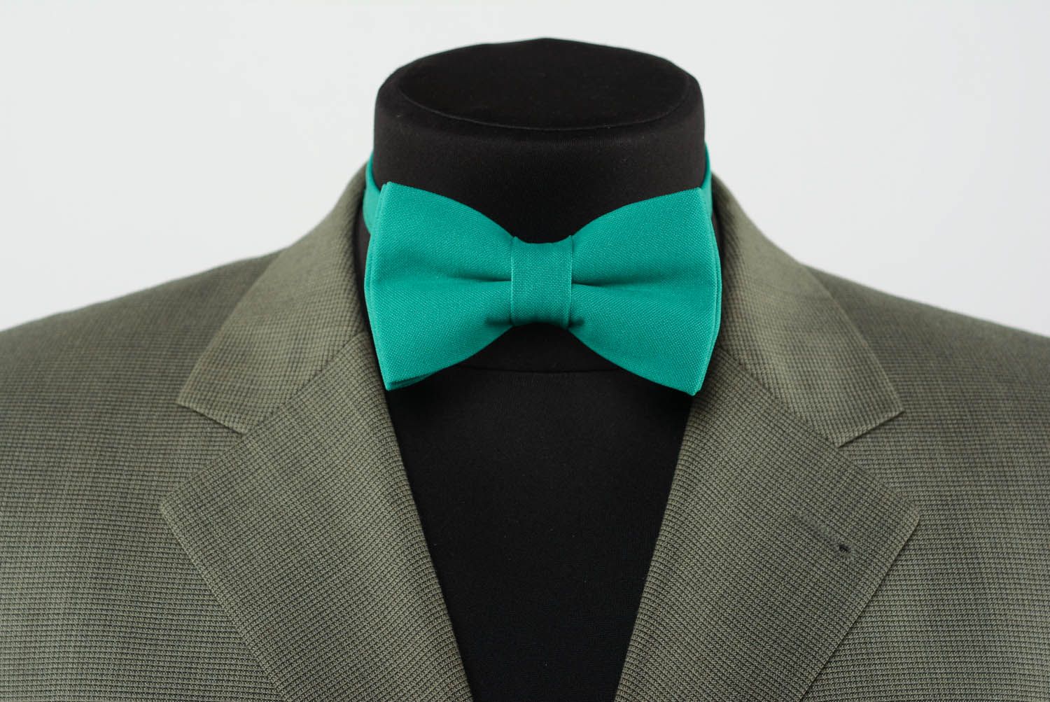 Bow tie of turquoise color photo 2