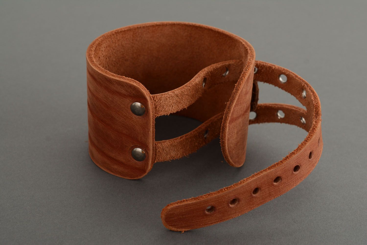 Leather bracelet wristband photo 3