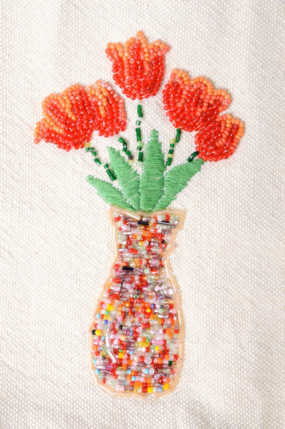 Decorative bag with bead embroidery photo 2