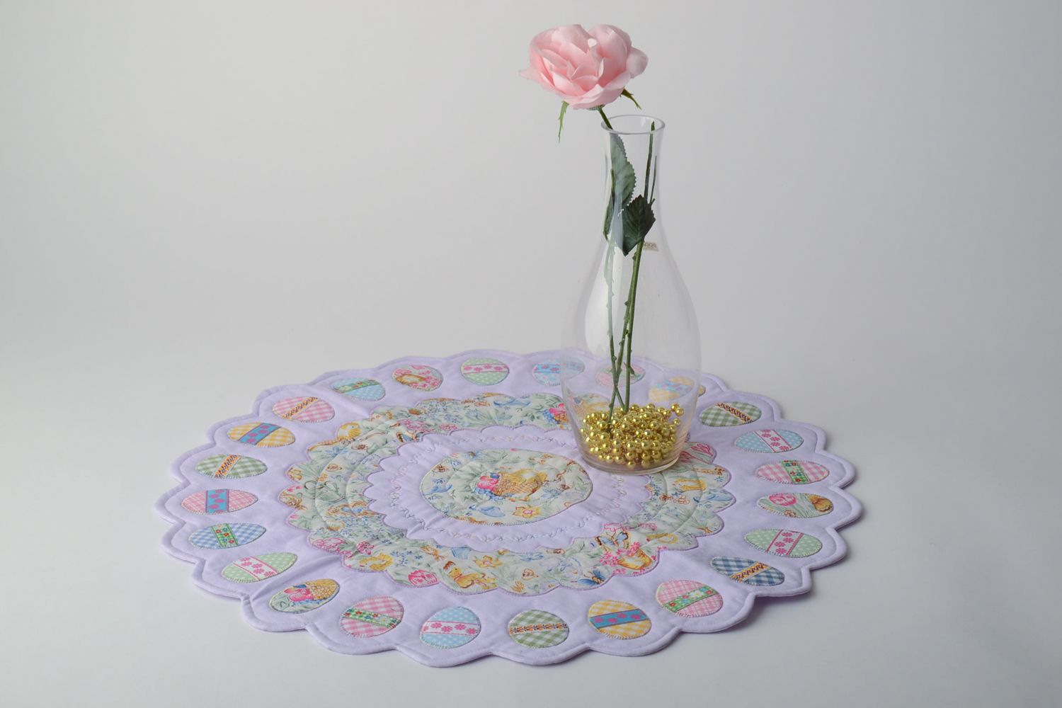 Small round tablecloth for Easter photo 1
