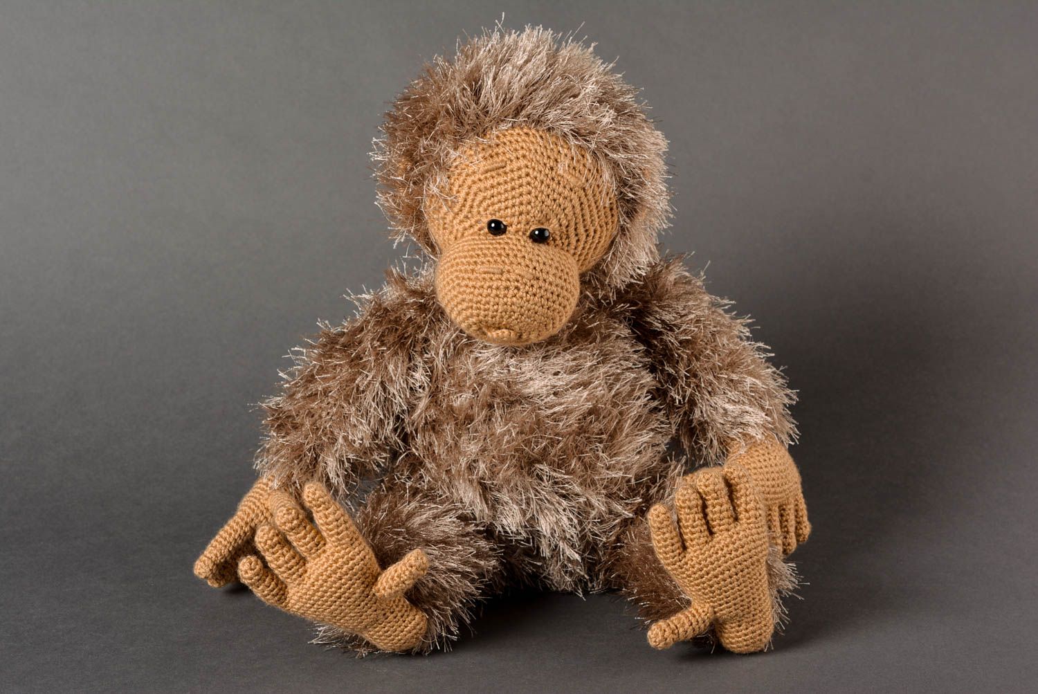 Handgefertigt Kuscheltier Affe Designer Spielzeug Geschenkidee für Kinder foto 1