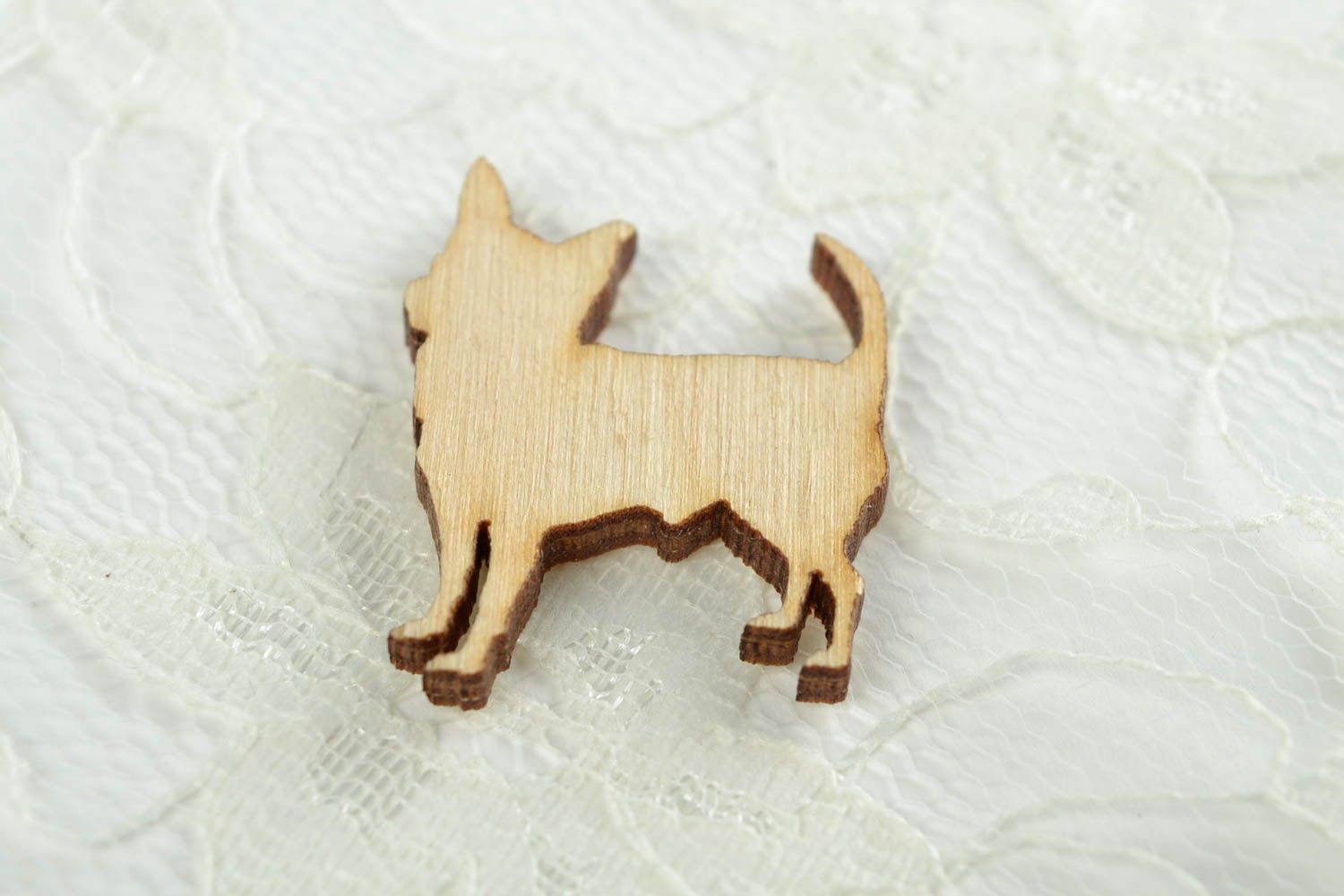 Beautiful handmade wooden blank plywood blank dog DIY keychain art and craft photo 1