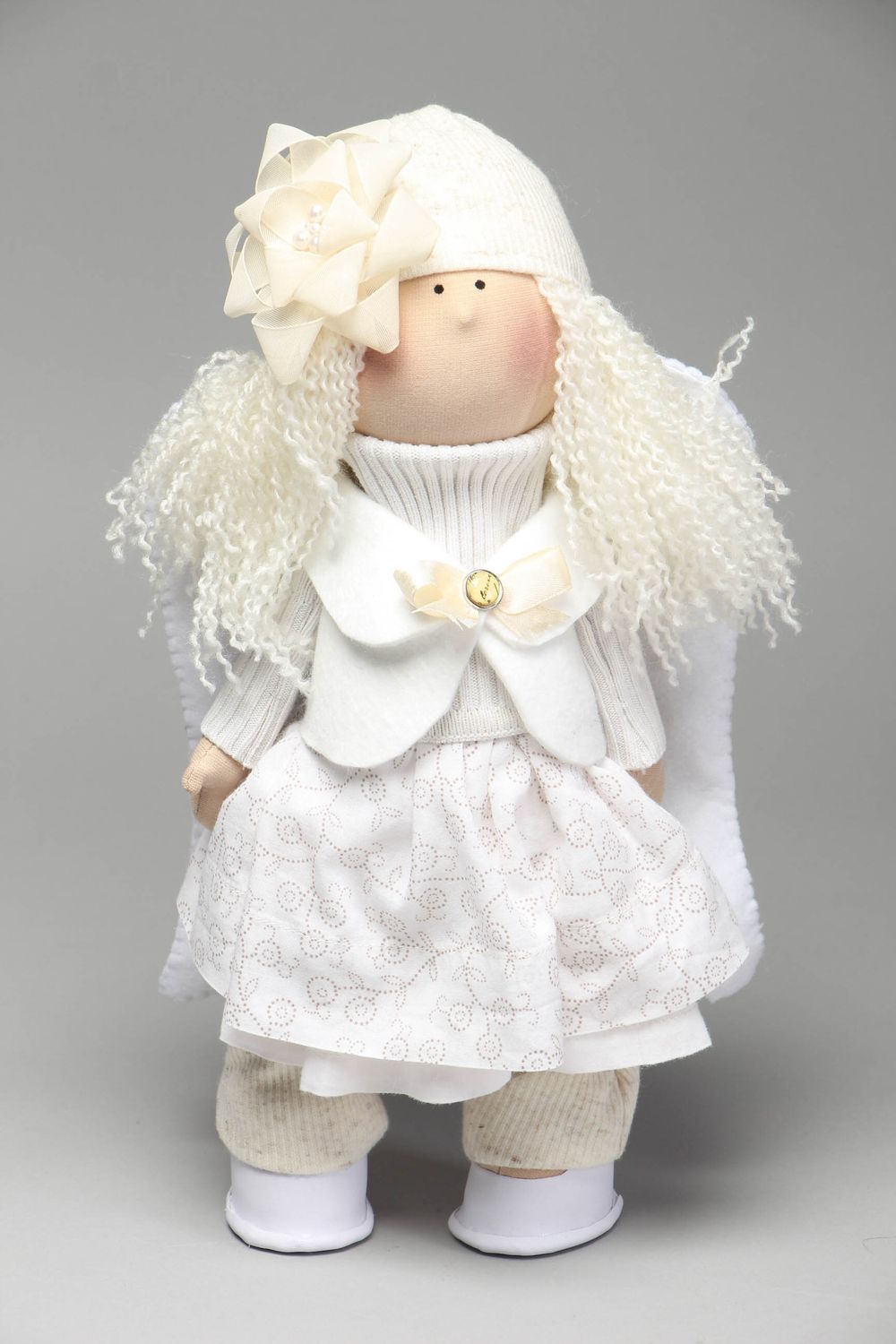 Кукла ручной работы из трикотажа Ангел-девочка фото 1