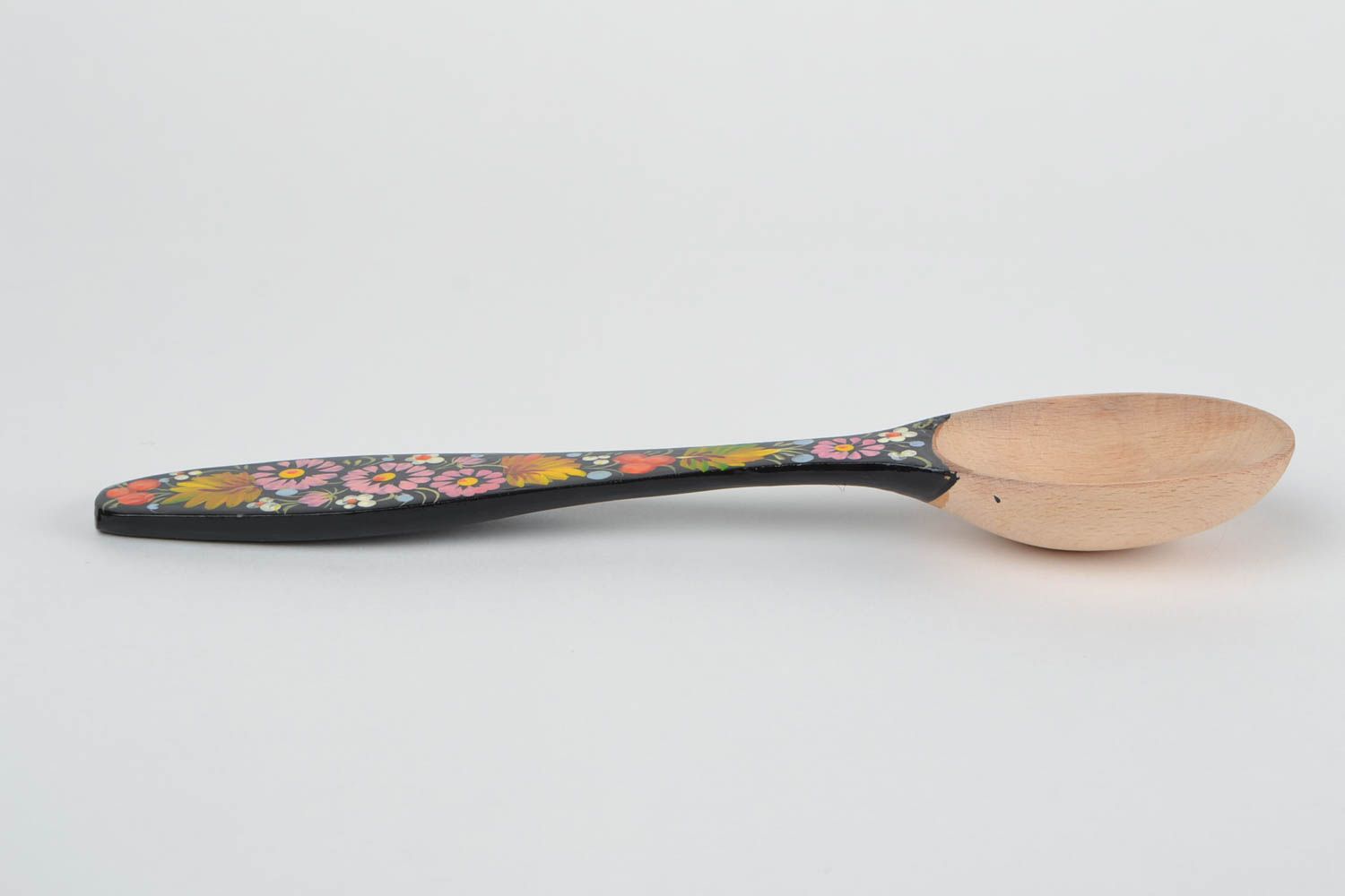 Cucchiaio di legno dipinto fatto a mano attrezzi da cucina stoviglie di legno  foto 8