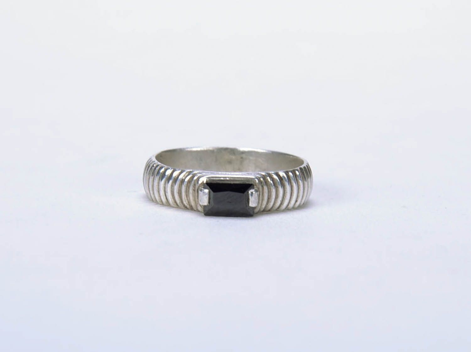 Handmade seal ring with a stone photo 3