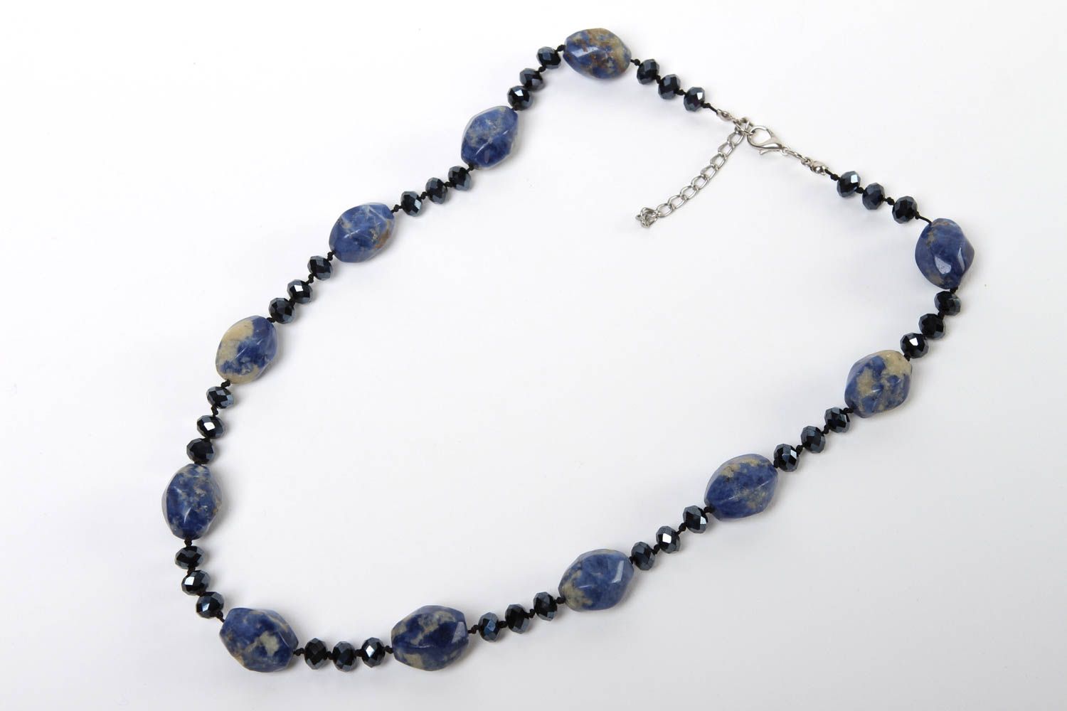 Modeschmuck Halskette handmade Perlen Schmuck stilvoll Mode Accessoire schön foto 2