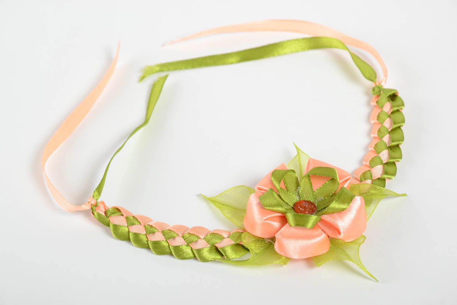 Pulsera artesanal de cintas para boda accesorio para mujer regalo original foto 3