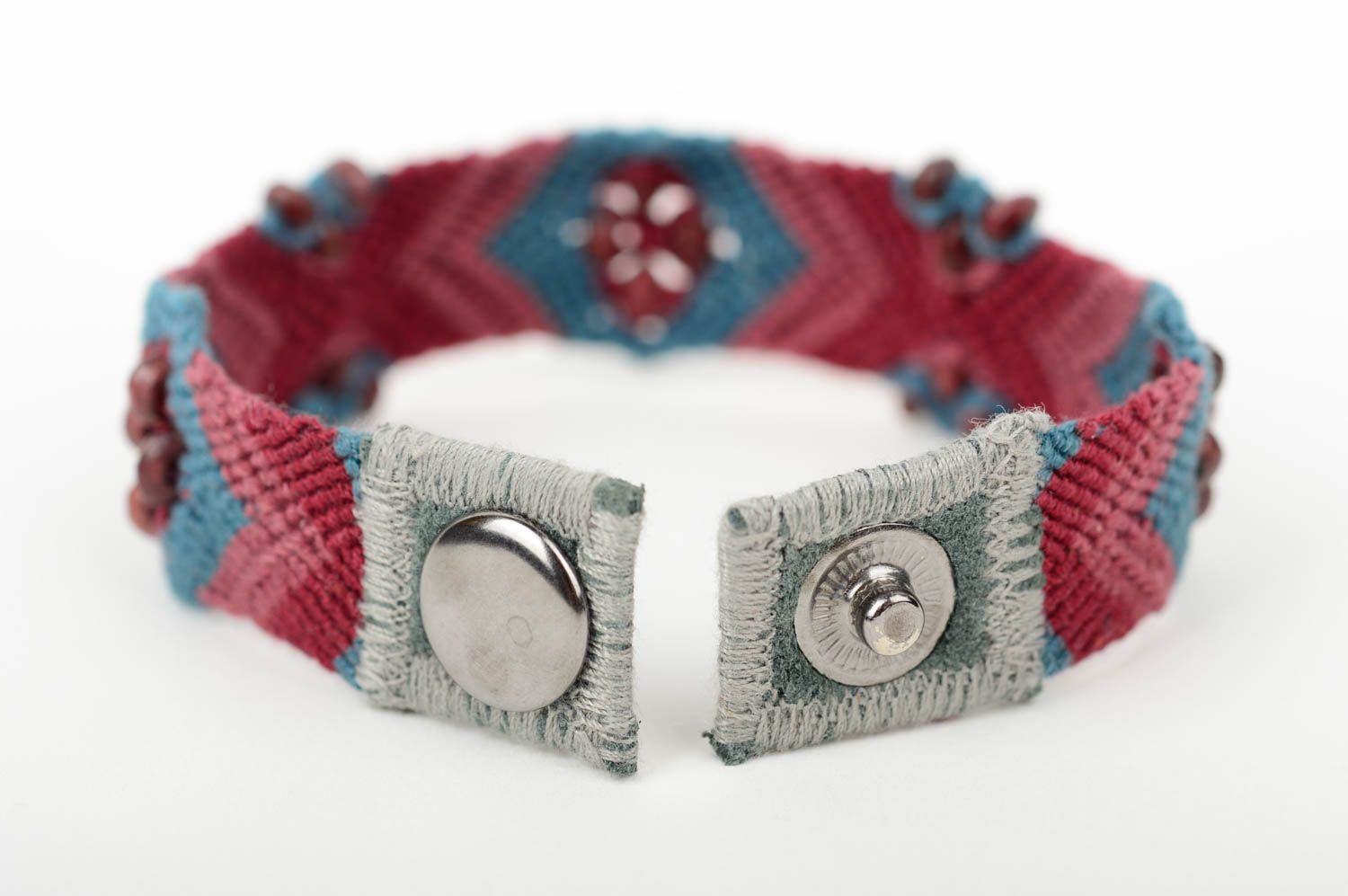 Hand-woven bracelet macrame bracelet handmade woven jewelry ethnic bracelet photo 3