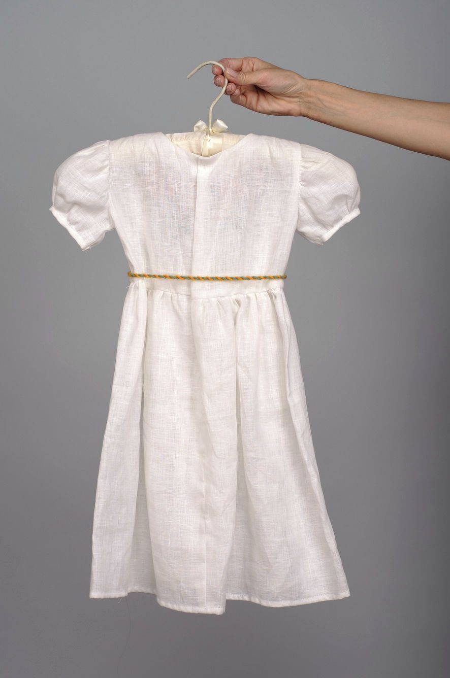 Льняное платье детское  фото 2