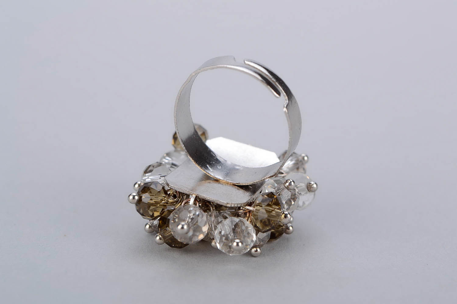 Ring mit tschechischem Kristall foto 3
