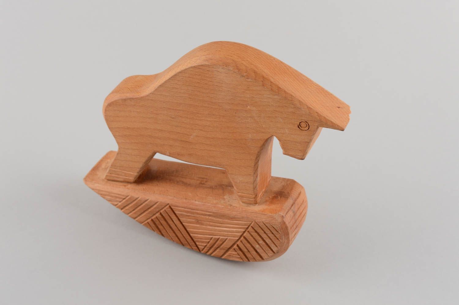 Handgemachtes schönes originelles Öko Spielzeug aus Holz für Kinder Geschenk foto 2