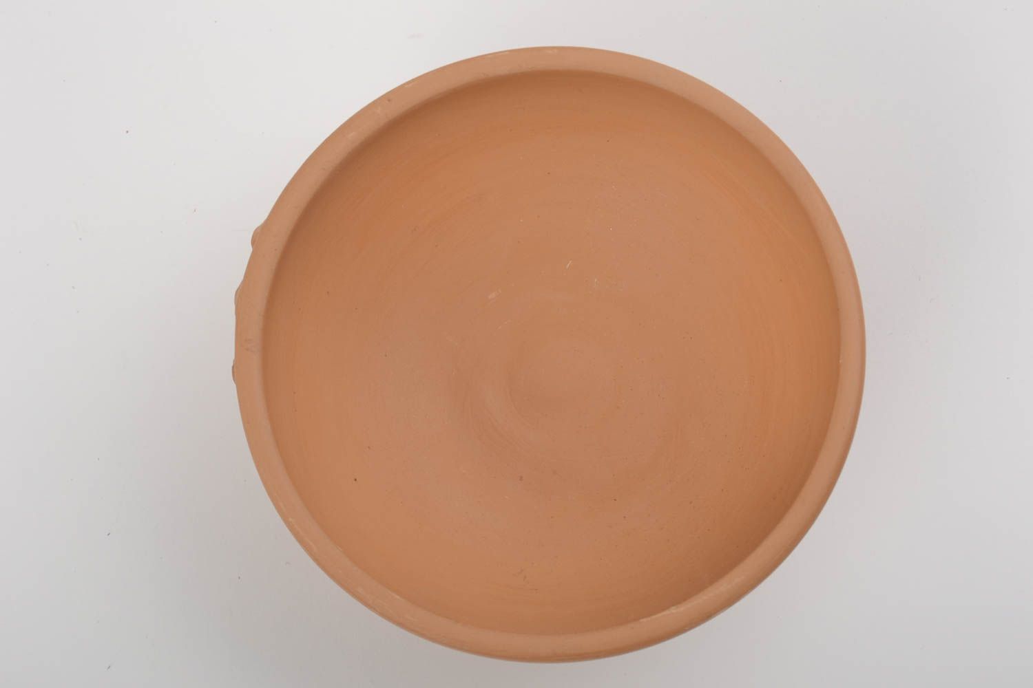 3-inch ceramic soup bowl with molded sunflower pattern in light terracotta color 1lb photo 4
