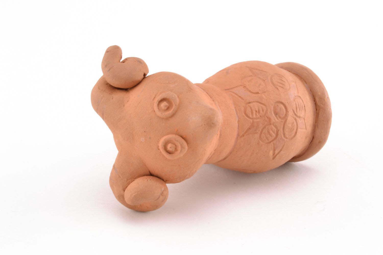Ceramic penny whistle in the shape of lamb photo 5