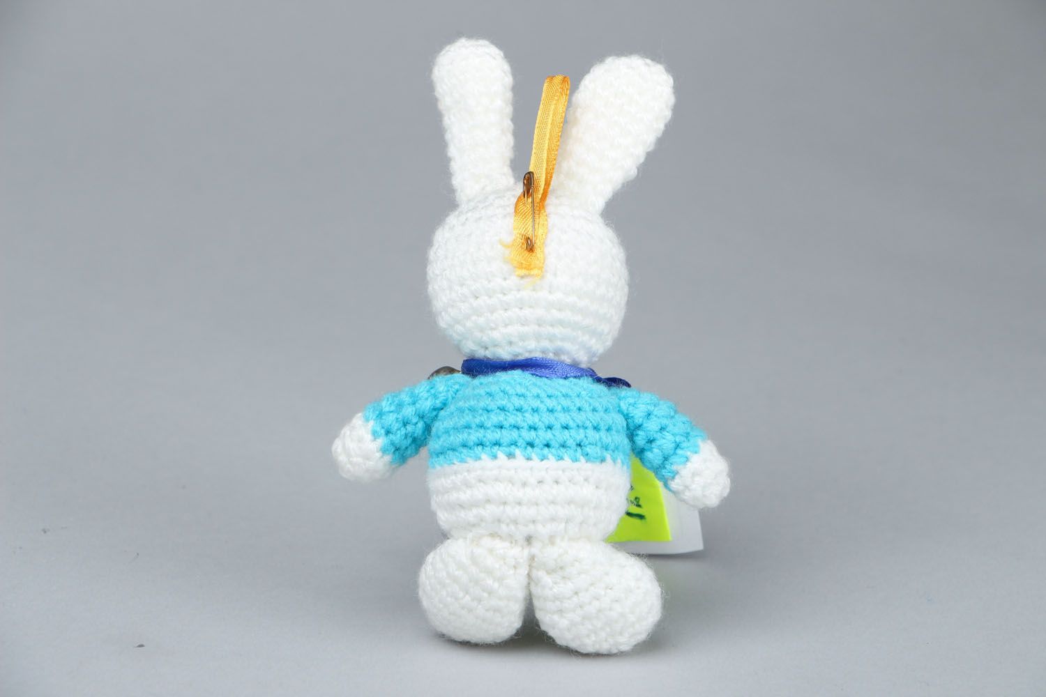 Crocheted handmade toy Funny Bunny photo 3
