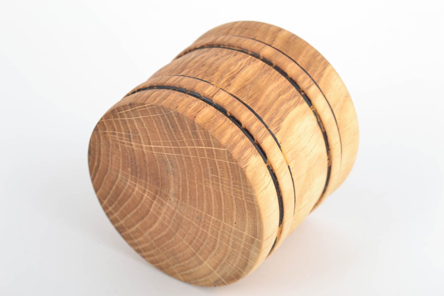 Mortero de madera artesanal para especias pequeño de 600 ml foto 4