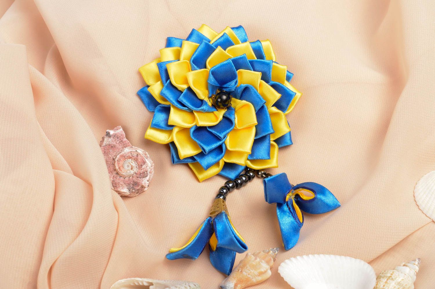 Handmade hair clip gift ideas unusual hair accessory flower hair clip photo 1