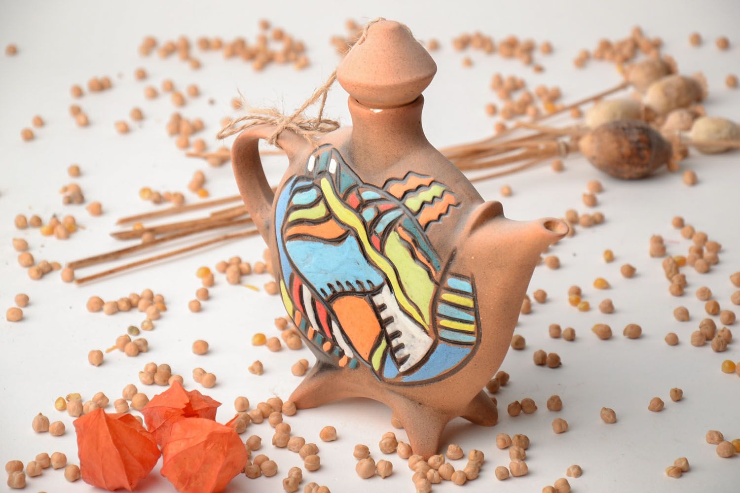 Handmade ceramic teapot photo 1