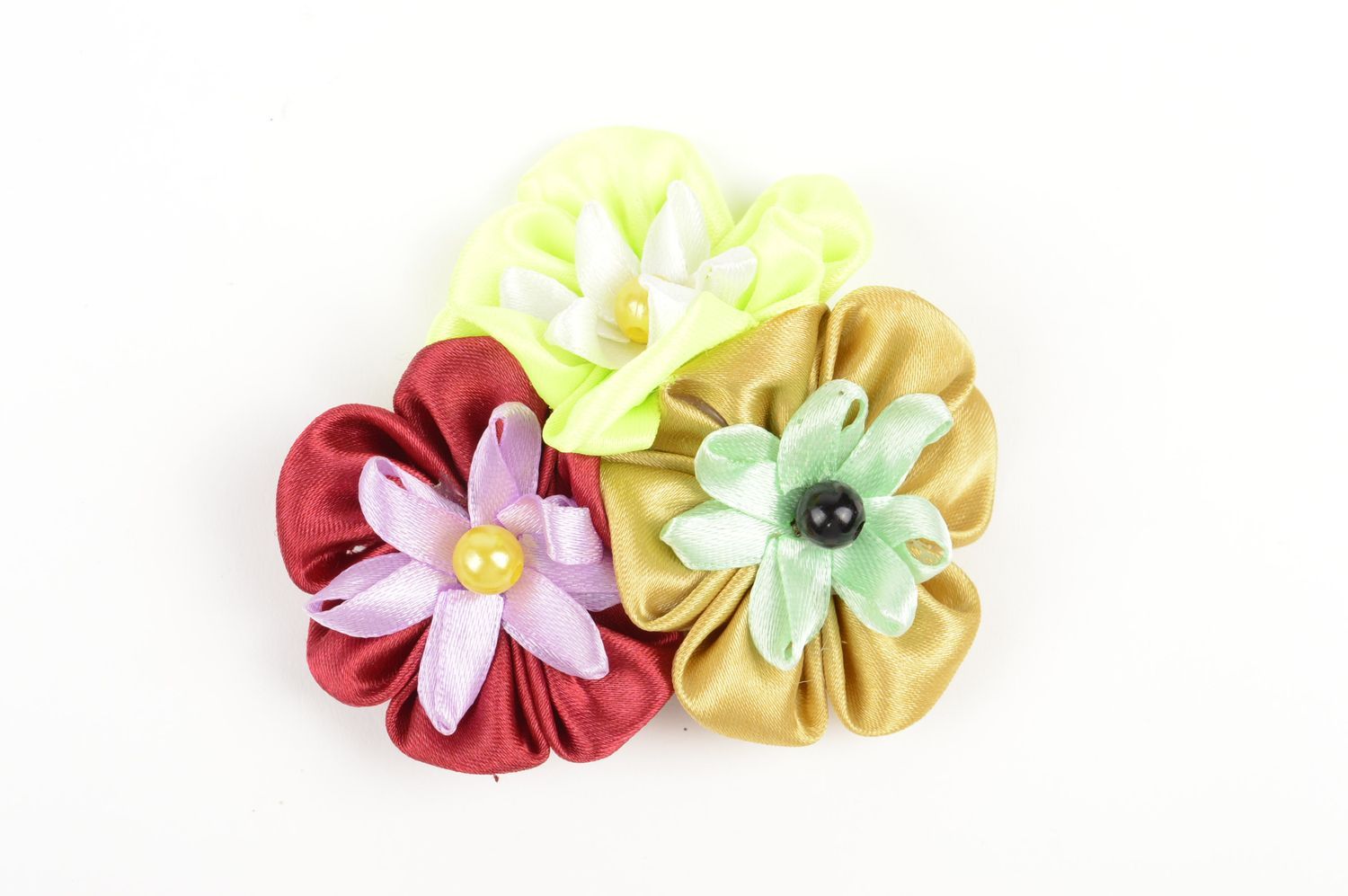 Haarspange Blume handmade Accessoire für Haare Damen Modeschmuck Haar Spange foto 4