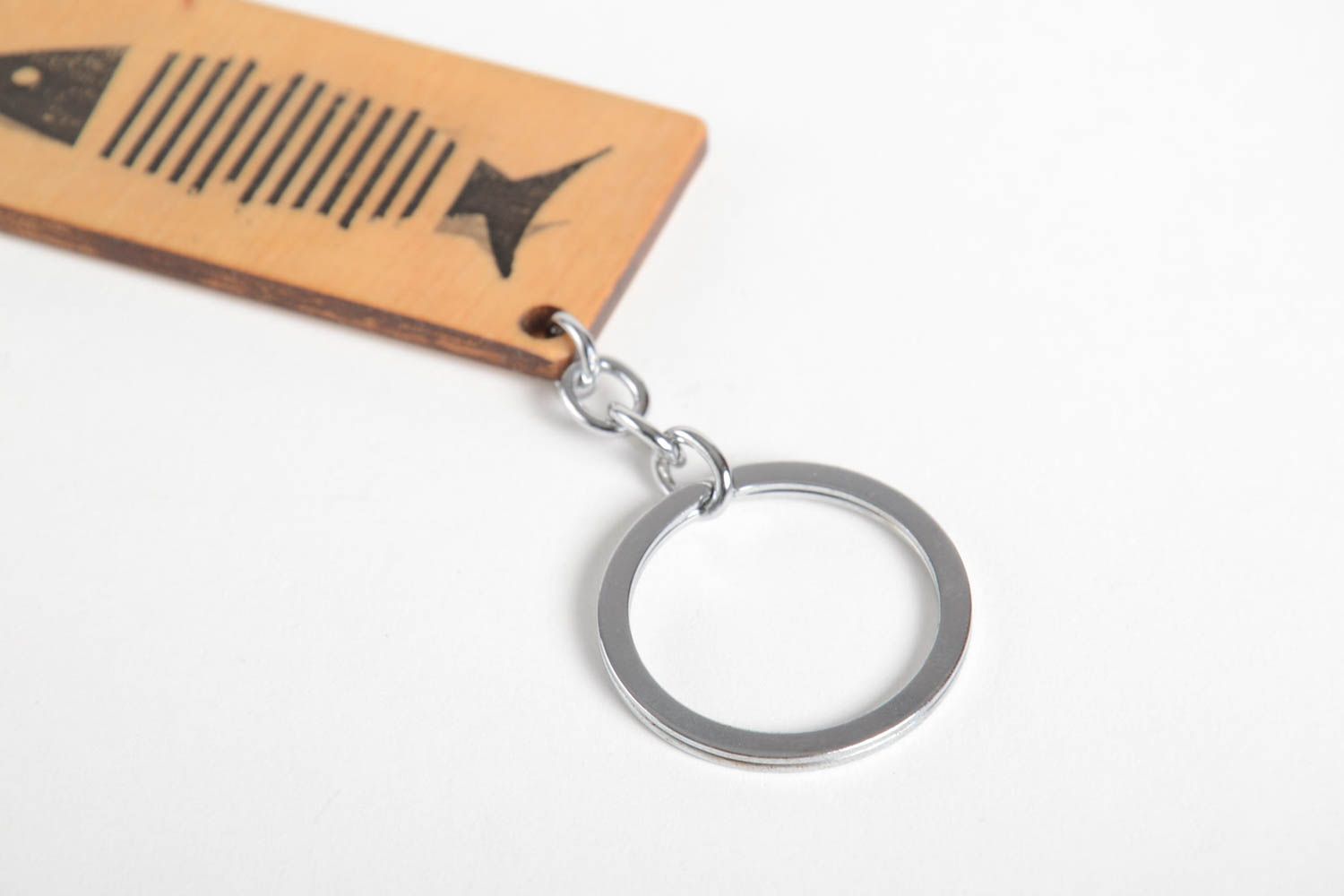 Schlüssel Schmuck Designer Accessoire Handmade Schlüssel Anhänger aus Holz foto 4