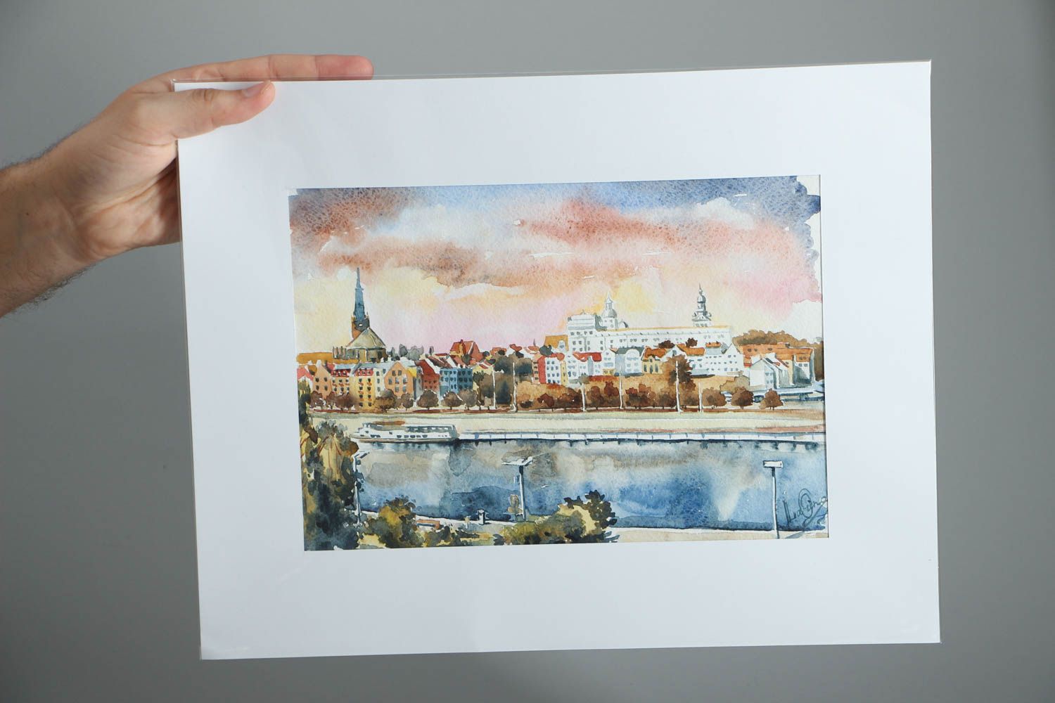 Watercolor painting Poland photo 4