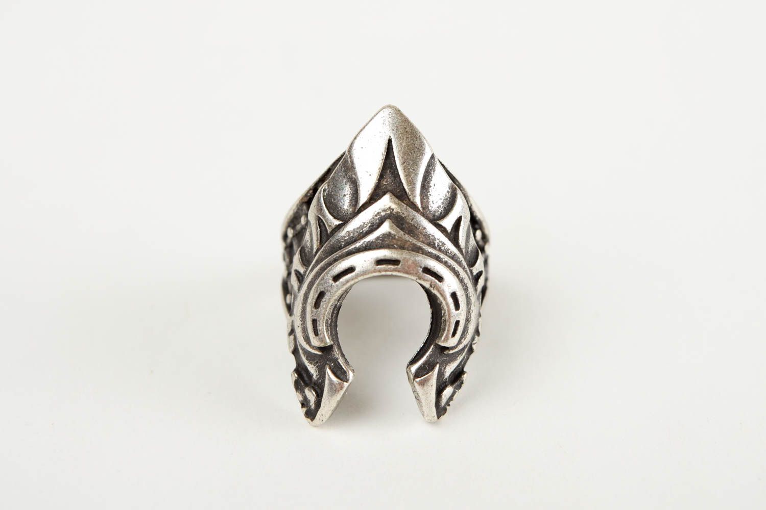 Unusual handmade metal ring fashion accessories for girls metal craft photo 3