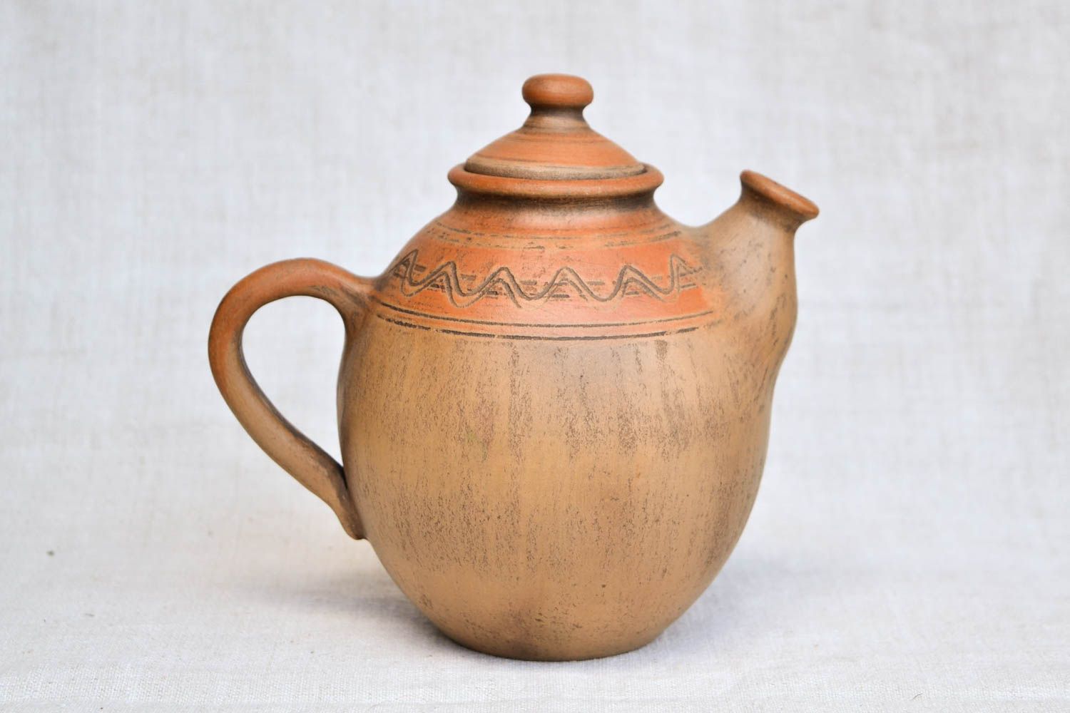 Clay handmade teapot lovely ceramic ware beautiful designer home decor photo 4