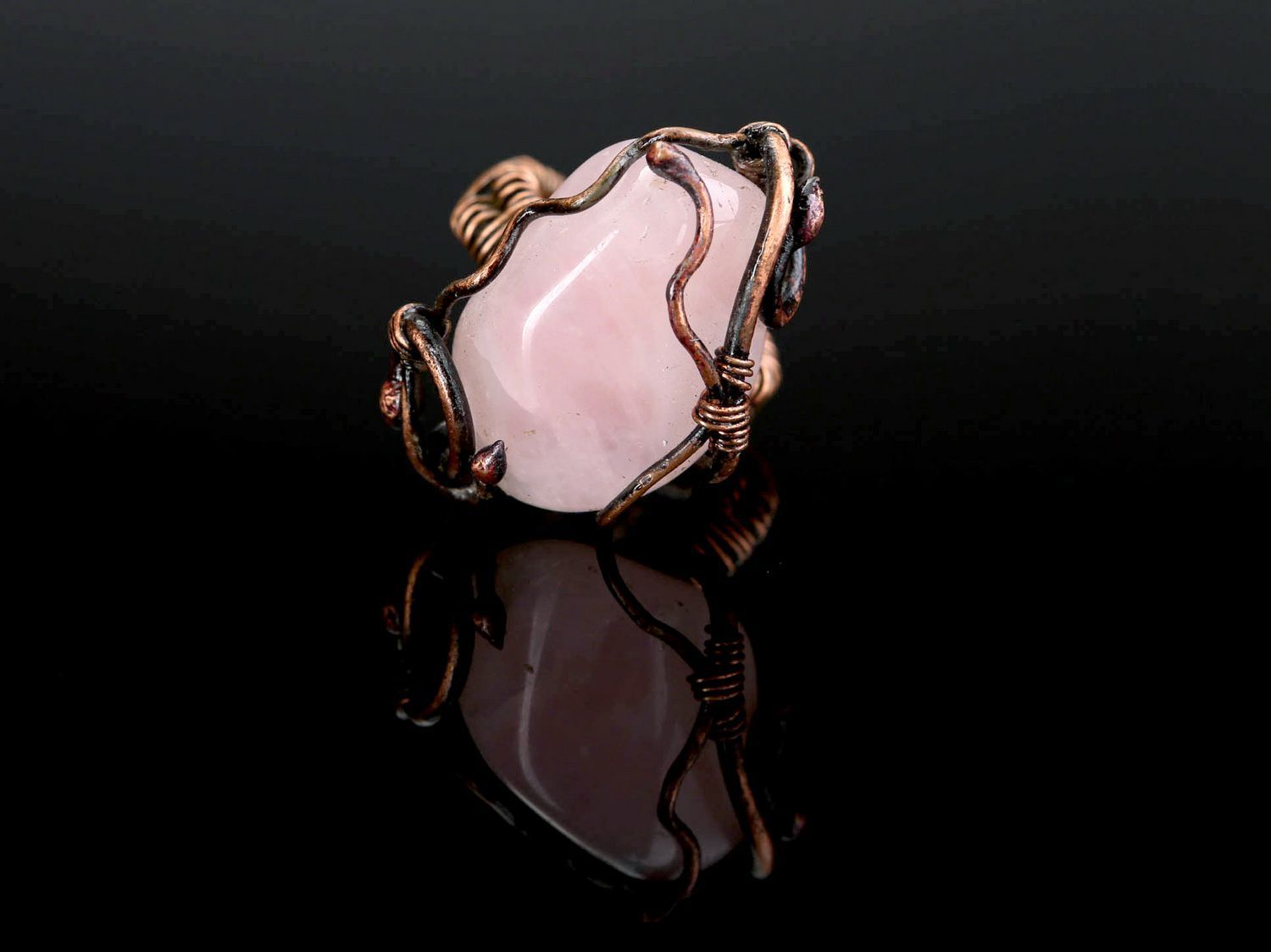 Jogo da jóias com quartzo rosa  Nuvens de Rosa foto 10