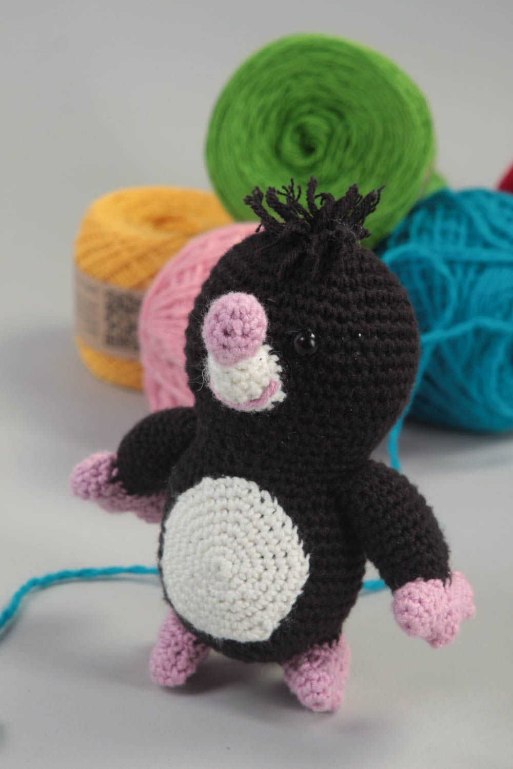 Miniature handmade soft toy stuffed toy crochet toy birthday gift ideas photo 1