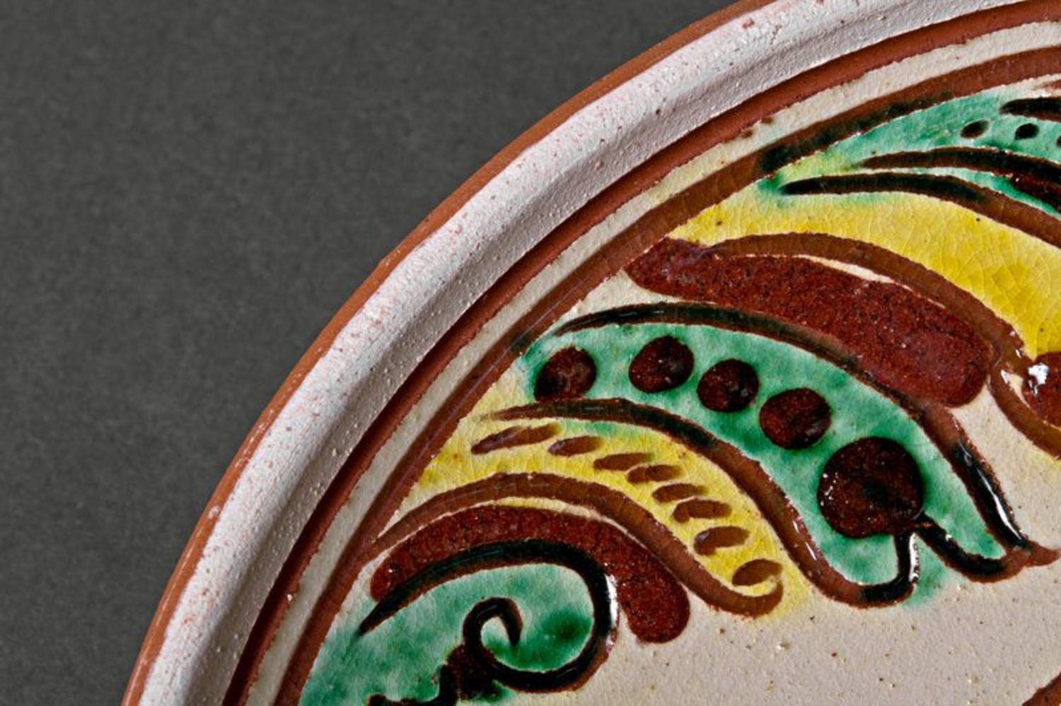 Handgemachter Keramik-Teller foto 2