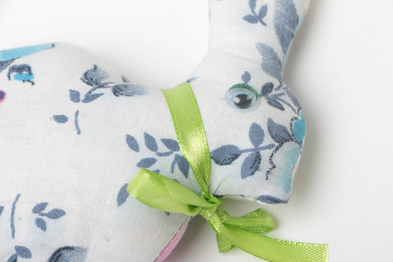 Handmade schönes Designer Kuscheltier Kaninchen originell für Kinder Geschenk foto 3