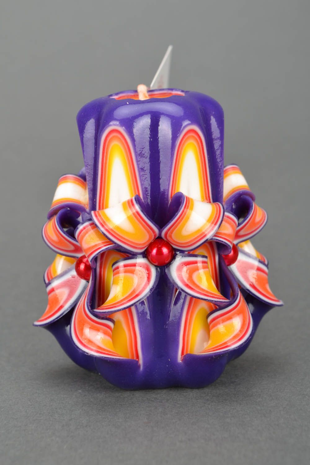 Bright carved candle  photo 4