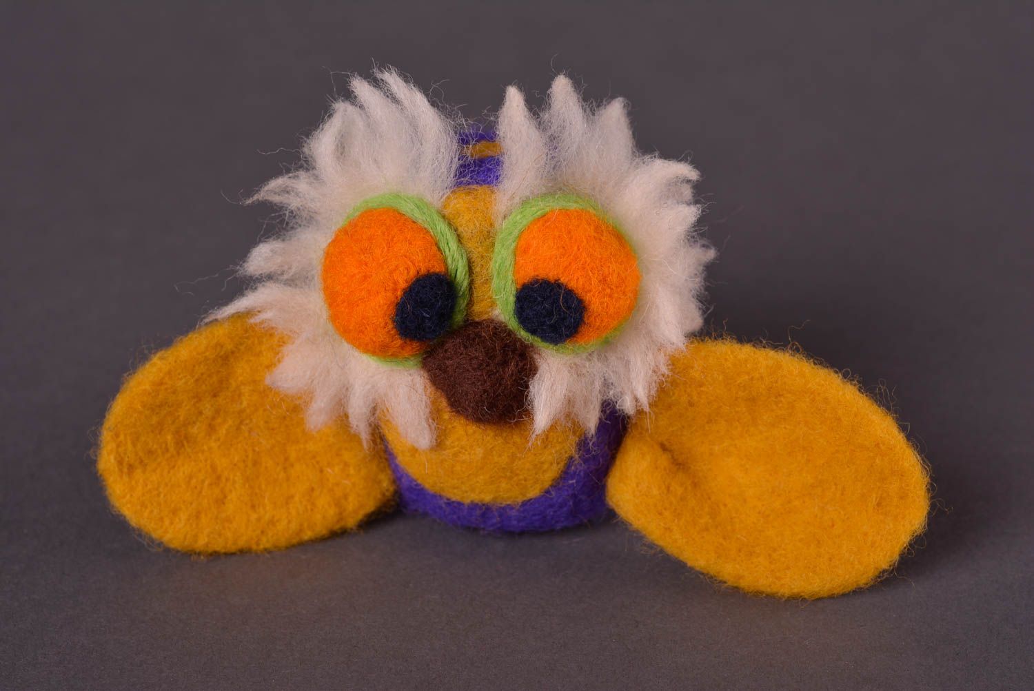 Валяная игрушка ручной работы игрушка из шерсти сова мягкая игрушка Сова фото 1