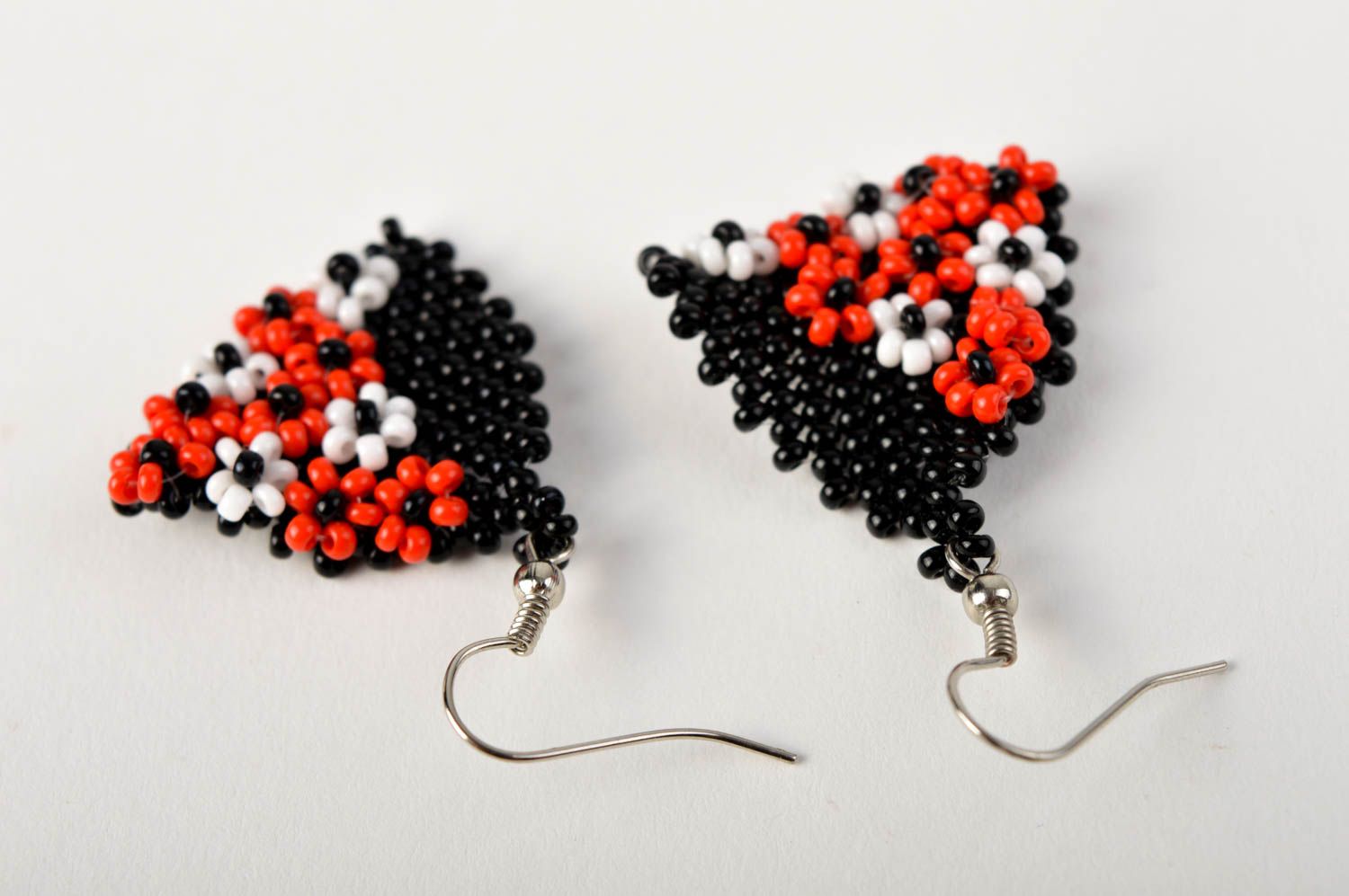 Handmade stylish earrings unusual designer jewelry cute earrings with charms photo 4