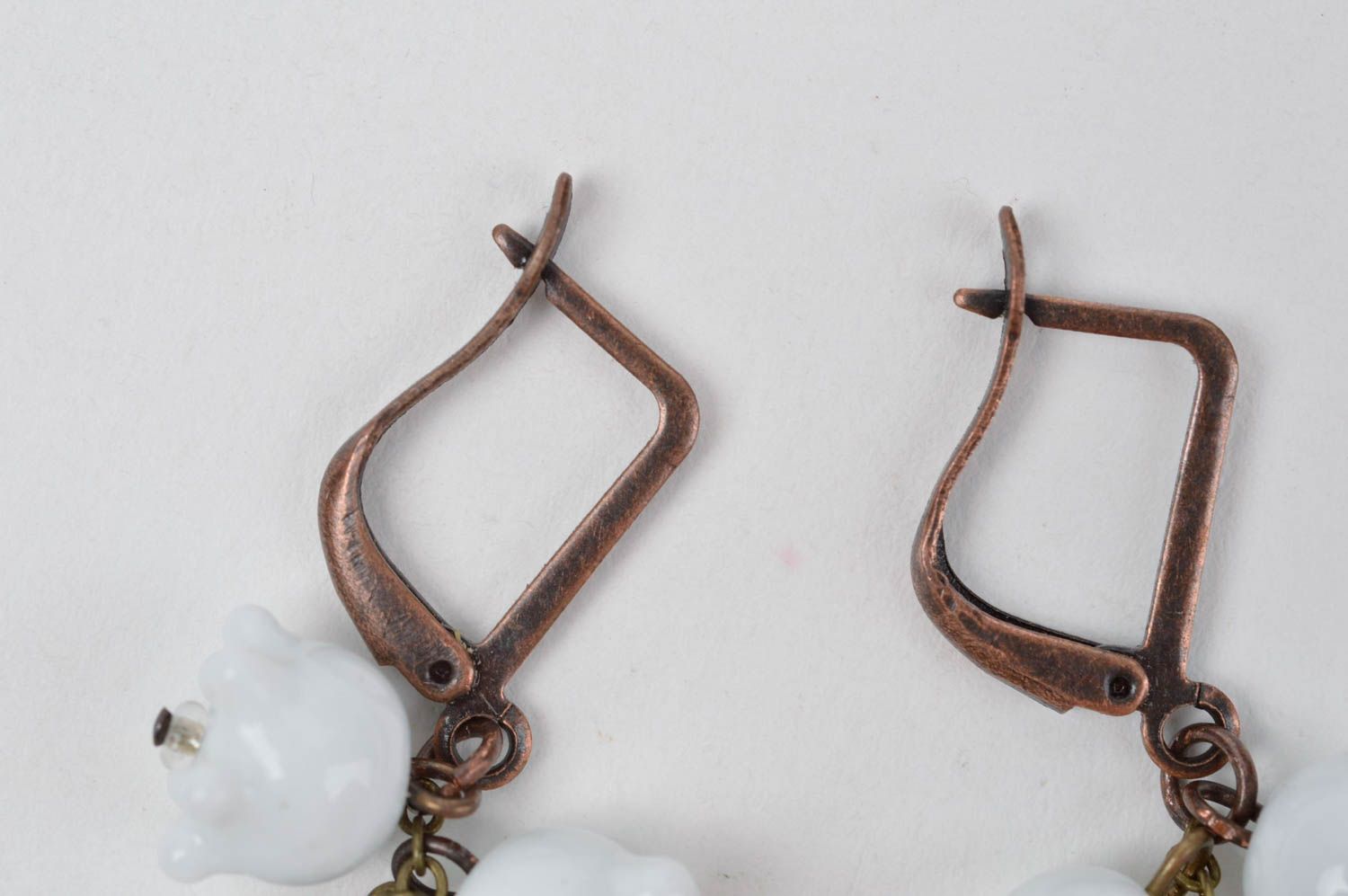 Beautiful handmade glass earrings designer earrings accessories for girls photo 4