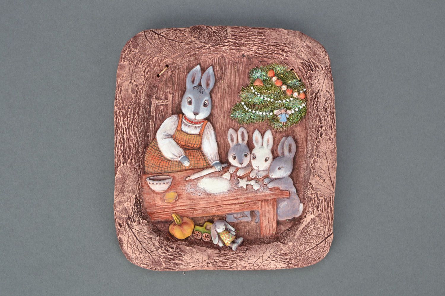Christmas ceramic panel photo 1