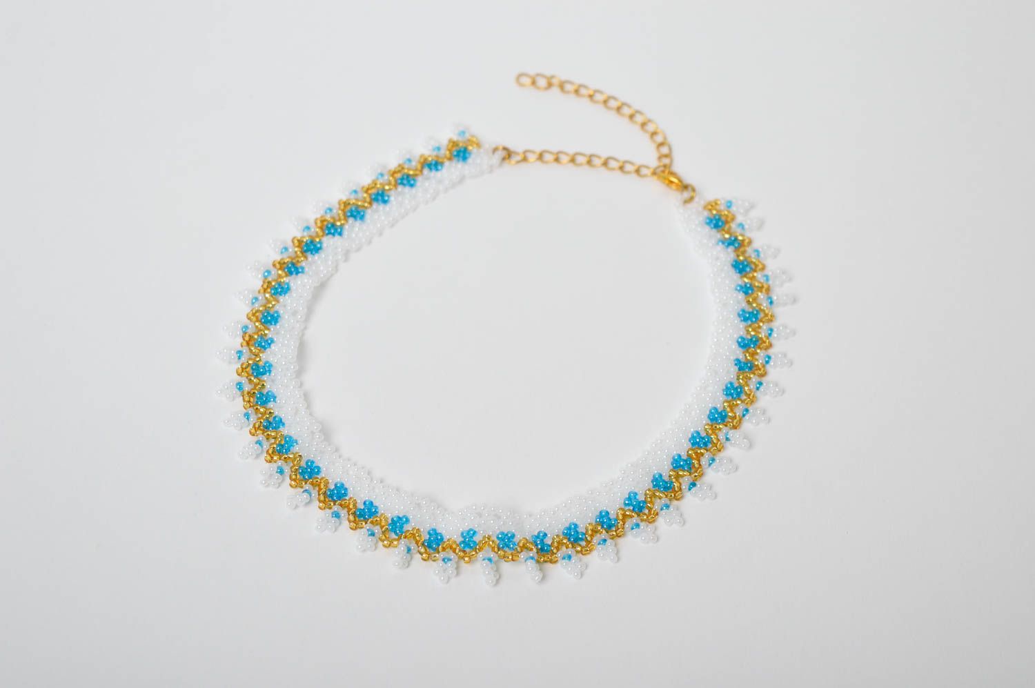 Handmade beautiful cute necklace beaded stylish necklace elegant jewelry photo 2