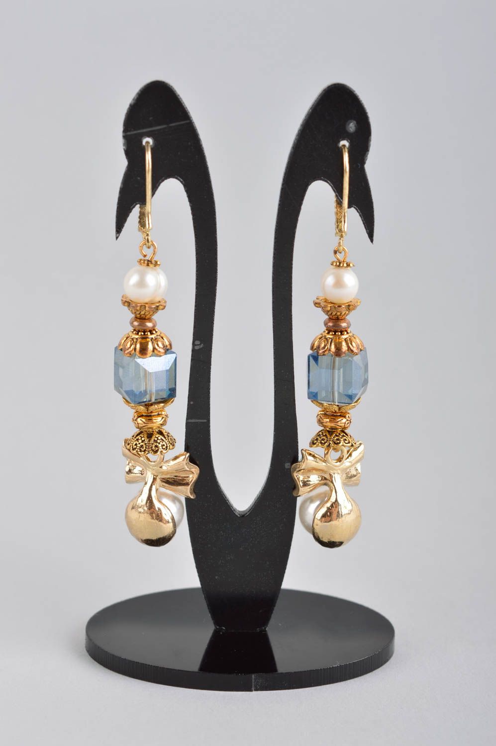 Handmade jewellery designer earrings dangling earrings women accessories photo 3