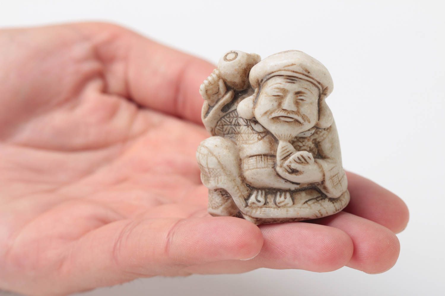 Figura en miniatura artesanal de resina objeto de decoración souvenir original foto 4