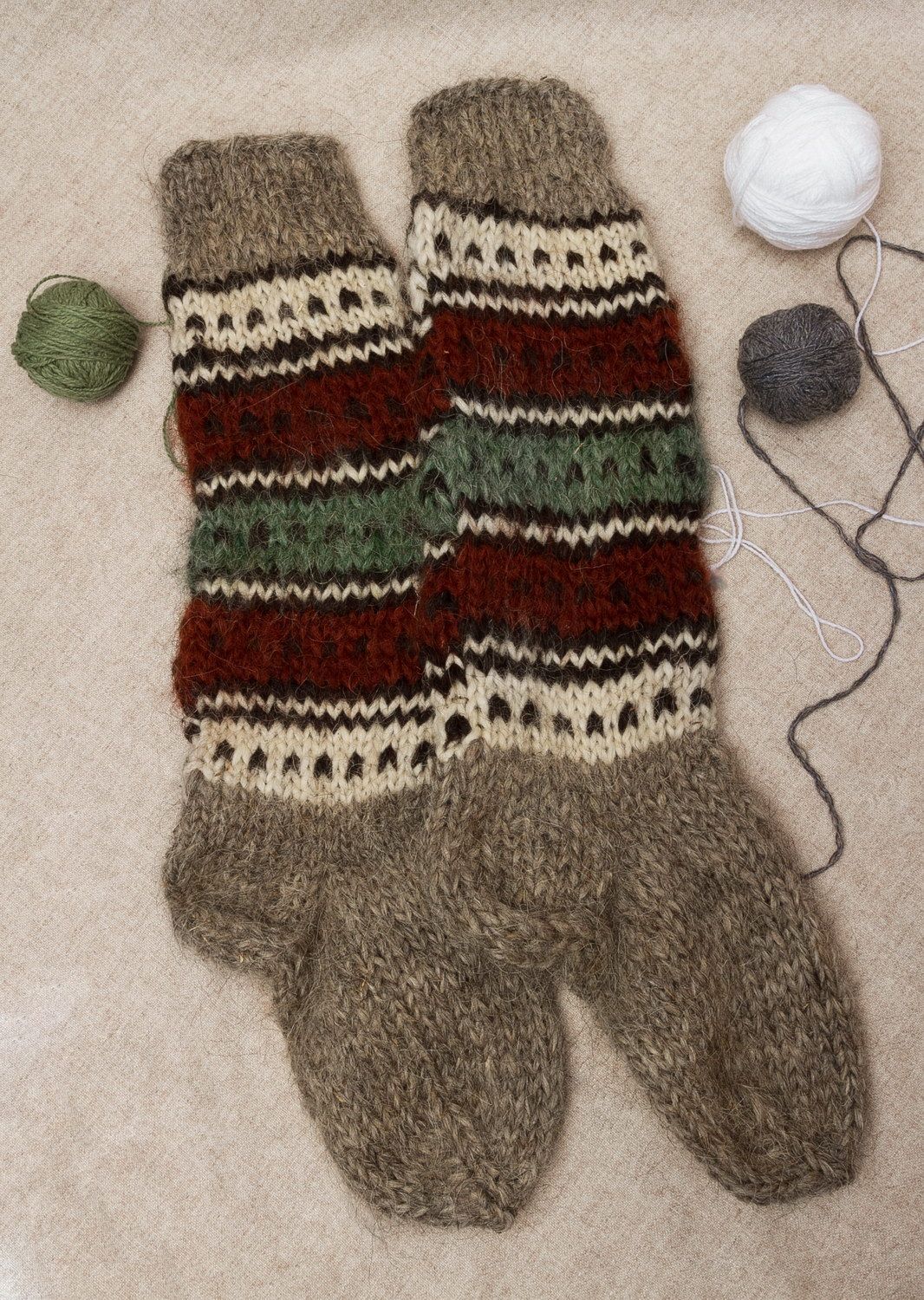 Women's woolen long socks photo 1